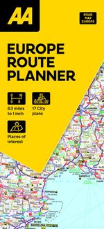 AA European Route Planner Map (AA Road Map Europe Series / European Road Maps)