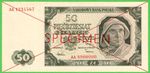 Poland 50 Zlotych 1948 P138 * Unc * Specimen *