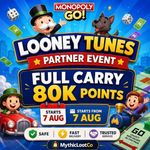 Looney Tunes Partners Monopoli Go! Full Carry All Slots   - Best Seller ✅🔝 FAST