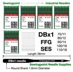 Groz Beckert Industrial Sewing Machine Needles DBx1 FFG SES 1738 16x257 DB1 UK