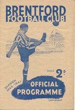 Brentford v Sheffield United 1946/1947 - Football Programme