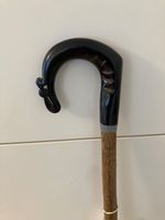 BUFFALO HORN CROOK  on Hazel ,Walking and Hiking stick.