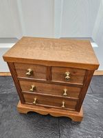 Derek Lizardman Slater Oak Trinket Box c1970 Mouseman