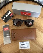 Ray-ban Erika Sunglasses-Best Seller-Made in Italy /Polarised New + Box / Black