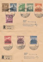Cover Germany Luxembourg Mi 33-42 1941 Set Axis Occupation Hennig