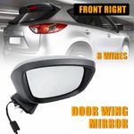 for Mazda CX5 2012-16 Electric Powerfold Indicator Wing Door Mirror Drivers Side