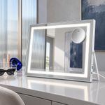 Hollywood Vanity Mirror with LED Strip Dimming 3 Color Modes 5X Magnifier USB
