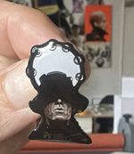 Liam Gallagher Tambourine On His Head Oasis Live 25 Limited Edition Pin Badge
