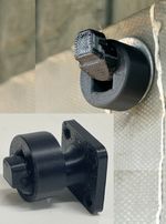 Tarpaulin Banner Hook & Ring Fastener Fixing -Pack of 10-  Wall / Surface Mount