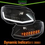VW Transporter T6 2015-2020 Projector LED DRL Headlights With Dynamic Flashers