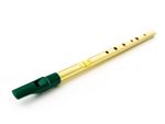 Feadog Brass D Original Traditional Irish Tin Penny Folk Whistle in Key of D
