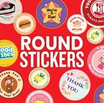 PERSONALISED 25mm 37mm 45mm 64mm ROUND Stickers. Customised Circle Stickers