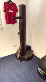 Freestanding Wooden Martial Arts Training Dummy, Wing Chun Style, Three Arms