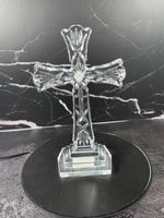 Waterford Crystal Standing Cross 8" Signed BEAUTIFUL