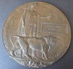 WW1 Memorial Plaque "Death Penny" - Valentine Howard