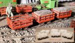 OO9/009 Dinorwic Slate Wagons with Slate Loads x 3 as Bachmann Narrow Gauge HOe
