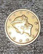 1852 USA Gold $1 coin Liberty Head Dollar (New Orleans) Mint uncleaned VGC