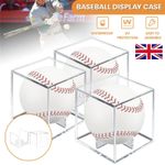1/2/3x Tennis Ball Display Case Baseball Storage Box Clear Organizer Box Acrylic