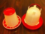 CHICKEN CHICK DUCK QUAIL FEEDERS DRINKERS 1,3,6,10 KG/KILO 1.5,3,6,12 LTR/LITRE