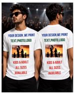 Personalised Custom Unisex TShirt Your Text Photo Logo Stag,Hen Party Workwear