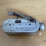 Vintage WWII Deklalite Dynamo Torch Swiss Made RAF SOE Hand Crank Flashlight