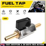 6mm Motorcycle On-off ATV Scooter In-line Fuel Petrol Tap Switch Petcock Valve
