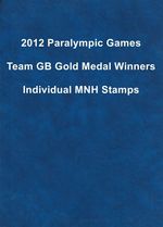 GB 2012 Paralympics Gold Medal Winners Individual 1st Class Stamps MNH
