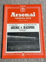 1953 Charity Shield programme, Arsenal v Blackpool at Highbury Stadium