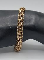 Winard Triple Cuban Link Bracelet 6.5" 1/20 12kgf Gold Tone Designer Rare Estate