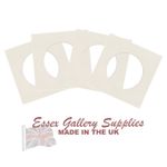 ROUND Picture And Photo Mounts For Frames SOFT WHITE