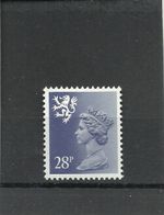 GB SG S74 MNH MINT Scotland 28p Deep Violet Blue PP Regional Machin Definitive