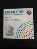 Danlers White Ceiling Flush Mounted PIR Occupancy Switch