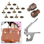Double Cap Rivets Setting Tool Dies Set DIY Craft Clothing Belts with  Plier