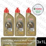 Castrol TRANSMAX Manual Multivehicle 75W-90 1L Transmission Fluid, 3 Pack