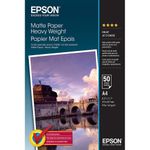 Genuine Epson A4 Matte Heavy Weight Photo Paper 167gsm 50 Sheets (C13S041256)