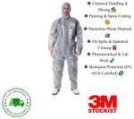3M 4570 Chemical Coverall 3XL - Type 3/4/5/6 PPE Suit for Painting & Spraying