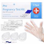 PACK OF 3 EARLY DETECTION PREGNANCY TEST KIT Strip Pot Gloves Set  99% ACCURATE