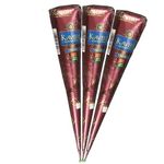 3 X DARKEST HERBAL HENNA MEHNDI TATTOO KIT PASTE CONE - 100% COLOUR GUARANTEE