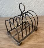Richard Richardson Antique Silver Plate Toast Rack - Sheffield - 'Hard Soldered'