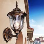 Outdoor Wall Lighting Rustproof Traditional Coach House Wall Garden Lantern Lamp