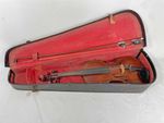 Antique German Violin with Bow & Case - 3/4 Size Vintage Violin