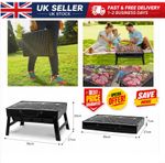 Portable Folding Charcoal BBQ Barbecue Camping Grill Travel Picnic Outdoor 2026
