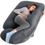 Pregnancy Pillows for Sleeping, 66in U Shaped Maternity Pillow with Cover