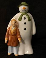 Chad Valley The Snowman Ceramic Moneybox Piggy Bank Figurine