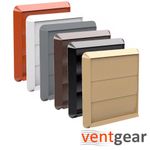 Outside Wall Gravity Grille Vent with Flaps for extract fans or Tumble Dryers