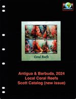$20.25 Scott Value - 2024 ANTIGUA Coral Reefs (s/s) Fish Caribbean CV MNH NH UMM