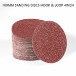 Sanding Discs Hook & Loop 4Inch Orbital Sander Pad 40-2000 Grit Sand Paper 100mm