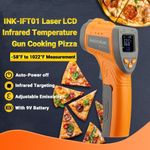 Laser Infrared Thermometer Temperature Gun Barbecue Grilling Pizza Oven Cooking