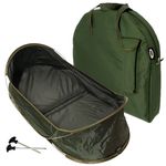 FISHING POP UP CRADLE UNHOOKING MAT BAG BIVVY PEGS CARP FISHING TACKLE CASE NGT