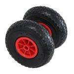 2x 10" 3.00-4 Plastic Rim Sack Truck Replacement Pneumatic Tyre Wheel